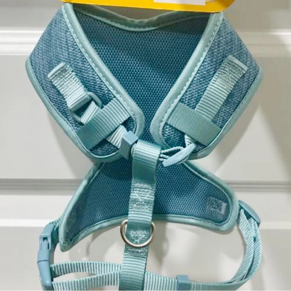 EVERY YAY Comfy Padded Mesh No-Pull Turquoise Teal Blue Dog Harness 🐶MEDIUM🐶 NWT